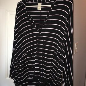 Free People Oversized Striped Top